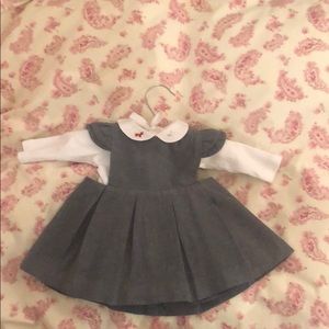 3m Jacadi Paris gray wool dress and 3m onesie. EUC
